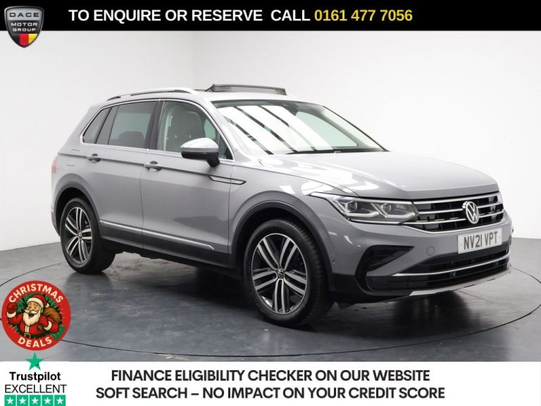 Used 2021 GREY VOLKSWAGEN TIGUAN SUV 2.0 TDI Elegance SUV 5dr Diesel DSG Euro 6 (s/s) (150 ps) DIESEL (reg. 2021-06-24) (Automatic) for sale in Stockport