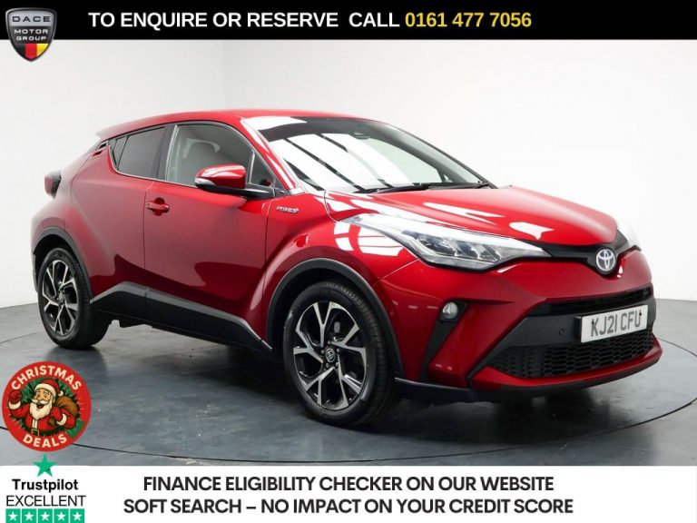 Used 2021 RED TOYOTA C-HR SUV 2.0 VVT-h GPF Design SUV 5dr Petrol Hybrid CVT Euro 6 (s/s) (184 ps) PETROL HYBRID (reg. 2021-06-30) (Automatic) for sale in Stockport