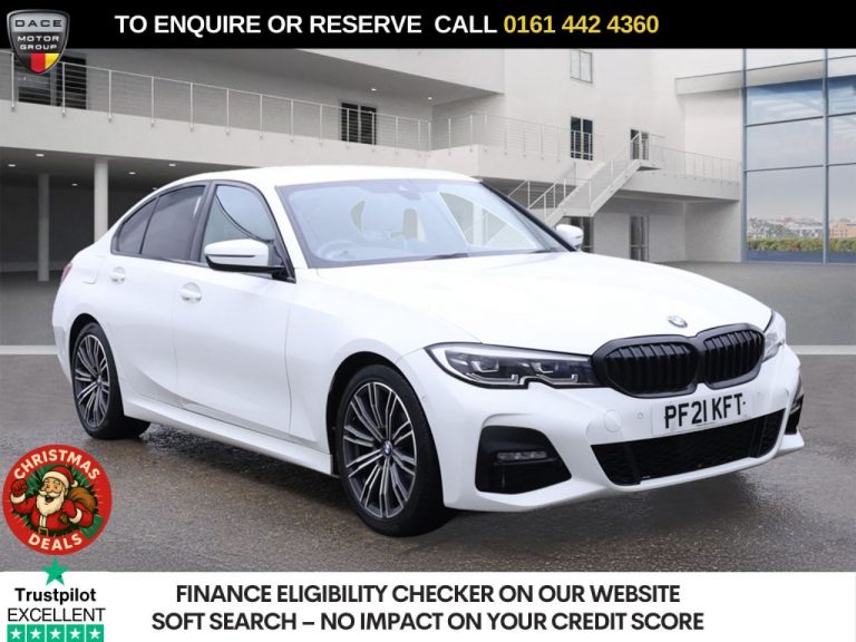 Used 2021 WHITE BMW 3 SERIES Saloon 2.0 320i M Sport Saloon 4dr Petrol Auto Euro 6 (s/s) (184 ps) PETROL (reg. 2021-03-12) (Automatic) for sale in Stockport
