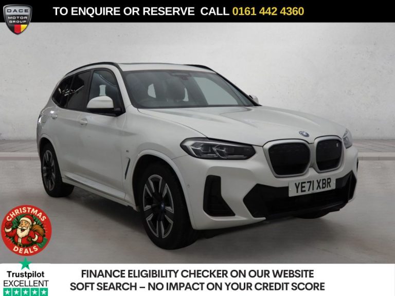 Used 2021 WHITE BMW IX3 SUV 80kWh M Sport SUV 5dr Electric Auto (286 ps) ELECTRIC (reg. 2021-11-26) (Automatic) for sale in Stockport