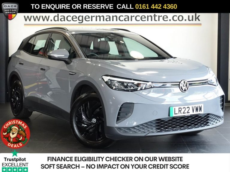 Used 2022 GREY VOLKSWAGEN ID.4 SUV Pure 52kWh Life SUV 5dr Electric Auto (148 ps) ELECTRIC (reg. 2022-04-13) (Automatic) for sale in Stockport