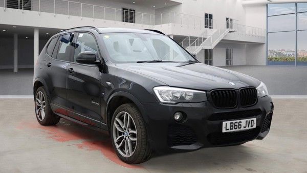 Used 2016 BLACK BMW X3 SUV 3.0 35d M Sport SUV 5dr Diesel Auto xDrive Euro 6 (s/s) (313 ps) DIESEL (reg. 2016-12-19) (Automatic) for sale in Stockport