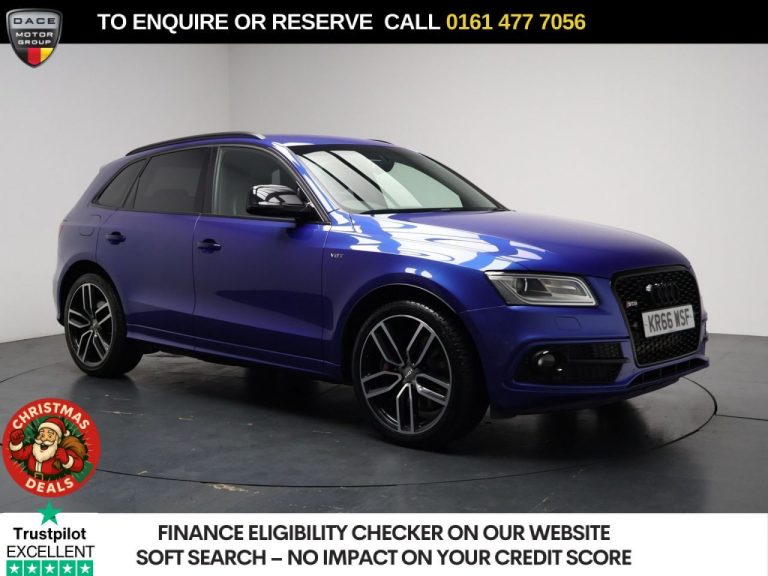 Used 2016 BLUE AUDI SQ5 SUV 3.0 BiTDI V6 Plus SUV 5dr Diesel Tiptronic quattro Euro 6 (s/s) (340 ps) DIESEL (reg. 2016-12-31) (Automatic) for sale in Stockport