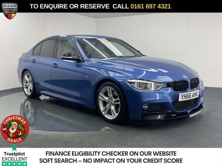 Used 2016 BLUE BMW 3 SERIES Saloon 2.0 320d M Sport Saloon 4dr Diesel Auto Euro 6 (s/s) (190 ps) DIESEL (reg. 2016-10-06) (Automatic) for sale in Stockport