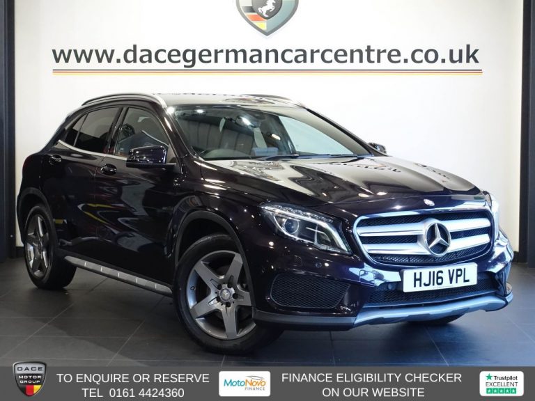 Used 2016 PURPLE MERCEDES-BENZ GLA SUV 2.1 GLA220d AMG Line (Premium) SUV 5dr Diesel 7G-DCT 4MATIC Euro 6 (s/s) (177 ps) DIESEL (reg. 2016-06-23) (Automatic) for sale in Stockport