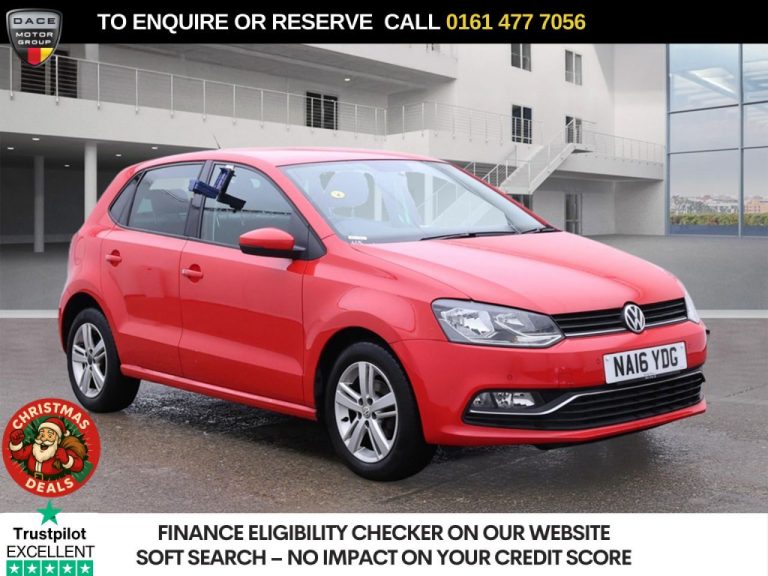 Used 2016 RED VOLKSWAGEN POLO Hatchback 1.2 TSI BlueMotion Tech Match Hatchback 5dr Petrol DSG Euro 6 (s/s) (90 ps) PETROL (reg. 2016-06-24) (Automatic) for sale in Stockport