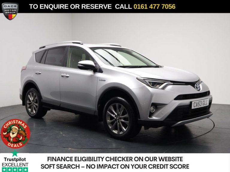Used 2016 SILVER TOYOTA RAV4 SUV 2.5 VVT-h Excel SUV 5dr Petrol Hybrid CVT 4WD Euro 6 (s/s) (197 ps) PETROL HYBRID (reg. 2016-09-13) (Automatic) for sale in Stockport