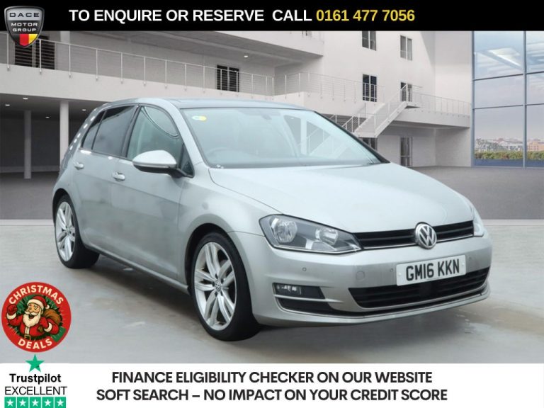 Used 2016 SILVER VOLKSWAGEN GOLF Hatchback 1.4 TSI BlueMotion Tech ACT GT Edition Hatchback 5dr Petrol DSG Euro 6 (s/s) (150 ps) PETROL (reg. 2016-06-16) (Automatic) for sale in Stockport