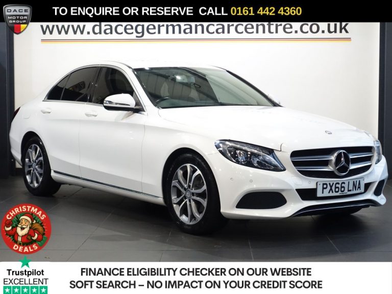 Used 2016 WHITE MERCEDES-BENZ C-CLASS Saloon 1.6 C200d Sport Saloon 4dr Diesel G-Tronic+ Euro 6 (s/s) (136 ps) DIESEL (reg. 2016-09-15) (Automatic) for sale in German Trade