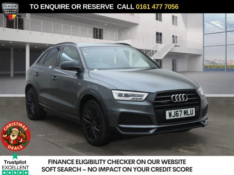 Used 2017 GREY AUDI Q3 SUV 2.0 TFSI Black Edition SUV 5dr Petrol S Tronic quattro Euro 6 (s/s) (180 ps) PETROL (reg. 2017-09-01) (Automatic) for sale in Stockport