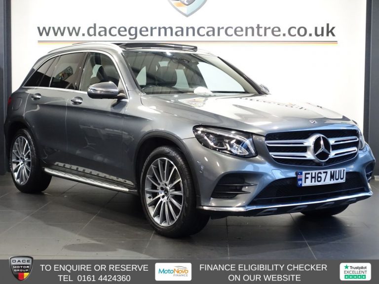 Used 2017 GREY MERCEDES-BENZ GLC SUV 2.1 GLC250d AMG Line (Premium) SUV 5dr Diesel G-Tronic 4MATIC Euro 6 (s/s) (204 ps) DIESEL (reg. 2017-12-22) (Automatic) for sale in Stockport