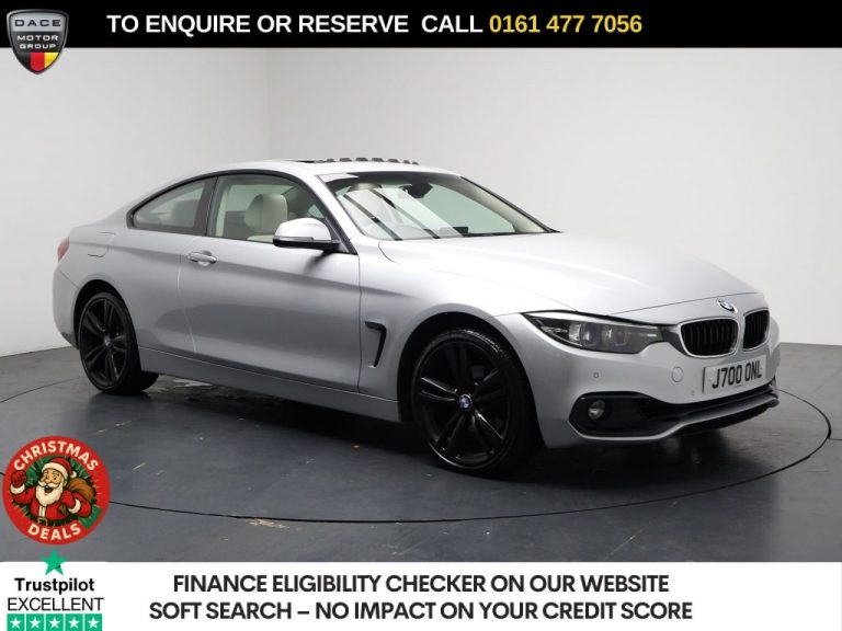 Used 2017 SILVER BMW 4 SERIES Coupe 2.0 420i Sport Coupe 2dr Petrol Auto xDrive Euro 6 (s/s) (184 ps) PETROL (reg. 2017-10-17) (Automatic) for sale in Stockport