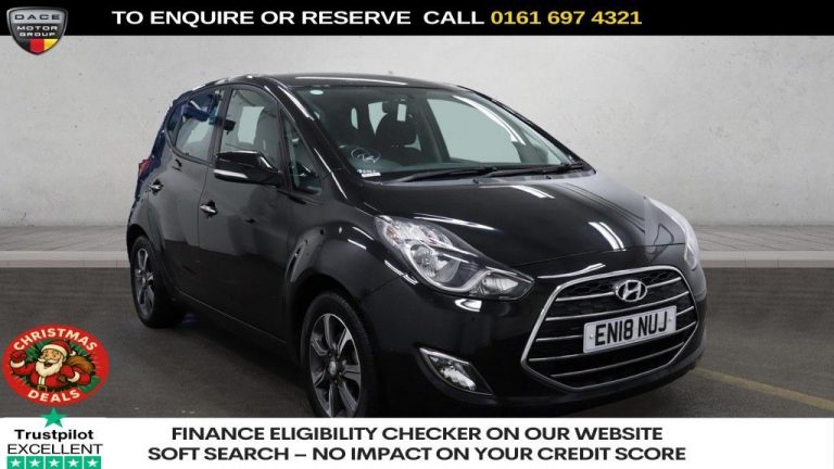Used 2018 BLACK HYUNDAI IX20 Hatchback 1.6 SE Nav Hatchback 5dr Petrol Auto Euro 6 (125 ps) PETROL (reg. 2018-07-31) (Automatic) for sale in Stockport