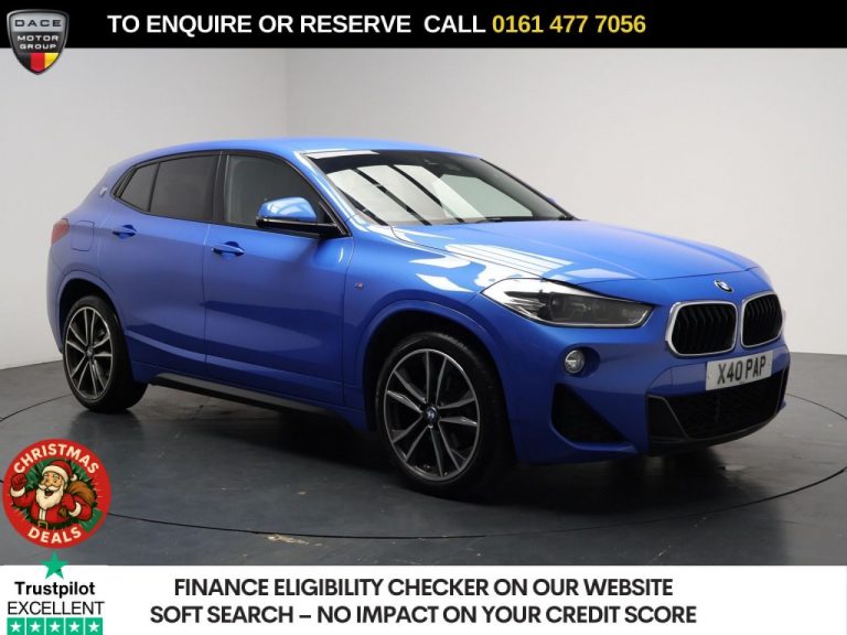 Used 2018 BLUE BMW X2 SUV 2.0 18d M Sport SUV 5dr Diesel Auto sDrive Euro 6 (s/s) (150 ps) DIESEL (reg. 2018-09-27) (Automatic) for sale in Stockport