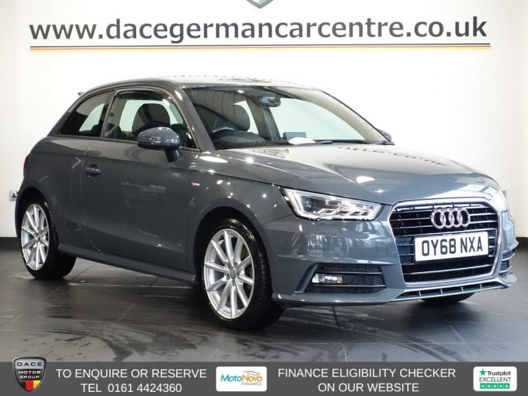 Used 2018 GREY AUDI A1 Hatchback 1.4 TFSI S line Hatchback 3dr Petrol S Tronic Euro 6 (s/s) (Nav) (125 ps) PETROL (reg. 2018-09-29) (Automatic) for sale in Stockport