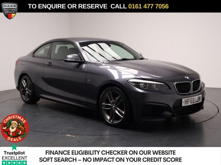 Used 2018 GREY BMW 2 SERIES Coupe 1.5 218i GPF M Sport Coupe 2dr Petrol Auto Euro 6 (s/s) (136 ps) PETROL (reg. 2018-11-16) (Automatic) for sale in Stockport