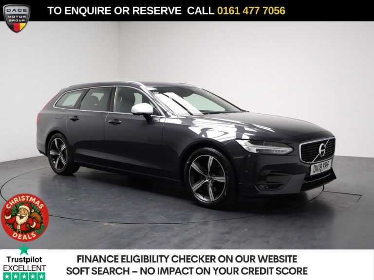 Used 2018 GREY VOLVO V90 Estate 2.0 T4 R-Design Estate 5dr Petrol Auto Euro 6 (s/s) (190 ps) PETROL (reg. 2018-03-29) (Automatic) for sale in Stockport