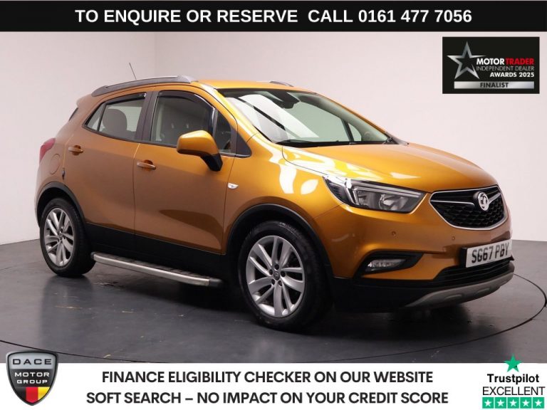 Used 2018 ORANGE VAUXHALL MOKKA X SUV 1.4i Turbo Active SUV 5dr Petrol Auto Euro 6 (140 ps) PETROL (reg. 2018-01-08) (Automatic) for sale in Stockport