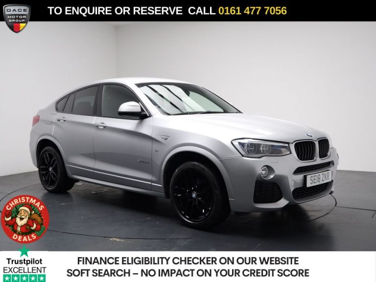 Used 2018 SILVER BMW X4 SUV 2.0 20d M Sport SUV 5dr Diesel Auto xDrive Euro 6 (s/s) (190 ps) DIESEL (reg. 2018-03-21) (Automatic) for sale in Stockport