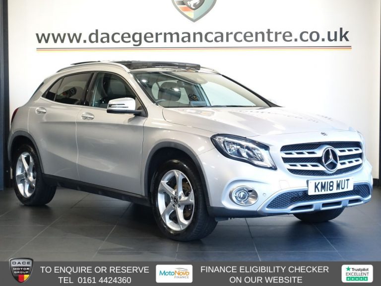 Used 2018 SILVER MERCEDES-BENZ GLA SUV 2.1 GLA200d Sport (Premium Plus) SUV 5dr Diesel 7G-DCT Euro 6 (s/s) (136 ps) DIESEL (reg. 2018-03-29) (Automatic) for sale in Stockport