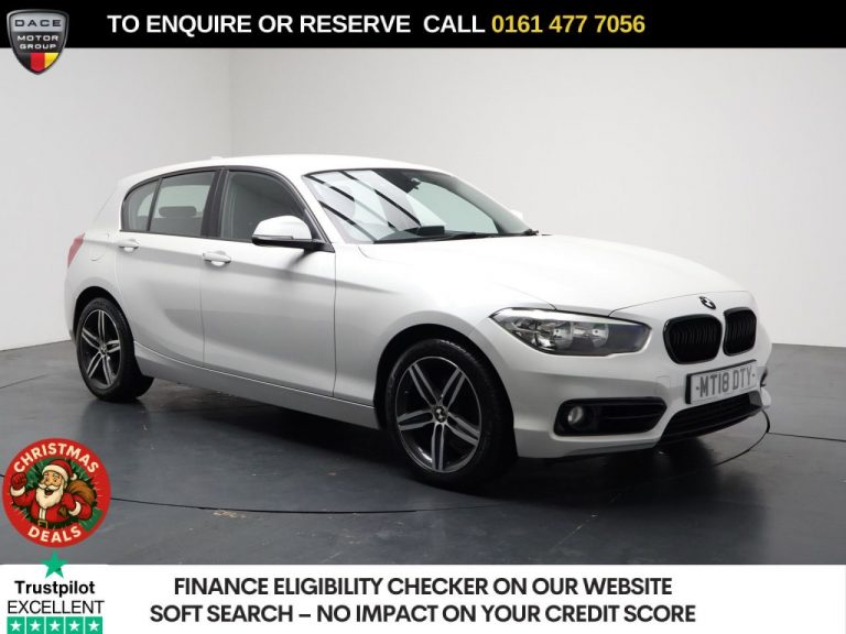 Used 2018 WHITE BMW 1 SERIES Hatchback 2.0 120d Sport Hatchback 5dr Diesel Auto Euro 6 (s/s) (190 ps) DIESEL (reg. 2018-05-15) (Automatic) for sale in Stockport
