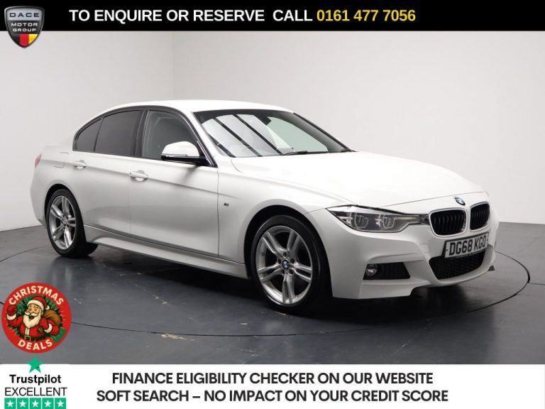 Used 2018 WHITE BMW 3 SERIES Saloon 2.0 320d M Sport Saloon 4dr Diesel Auto Euro 6 (s/s) (190 ps) DIESEL (reg. 2018-09-27) (Automatic) for sale in Stockport