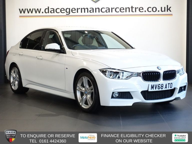 Used 2018 WHITE BMW 3 SERIES Saloon 2.0 320i M Sport Saloon 4dr Petrol Auto Euro 6 (s/s) (184 ps) PETROL (reg. 2018-10-31) (Automatic) for sale in Stockport