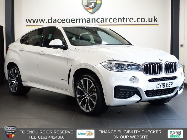 Used 2018 WHITE BMW X6 SUV 3.0 40d M Sport Edition SUV 5dr Diesel Auto xDrive Euro 6 (s/s) (313 ps) DIESEL (reg. 2018-06-23) (Automatic) for sale in Stockport