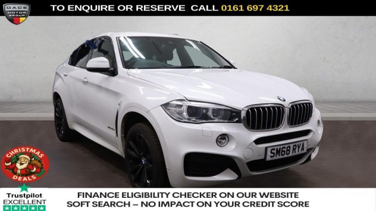 Used 2018 WHITE BMW X6 SUV 3.0 40d M Sport SUV 5dr Diesel Auto xDrive Euro 6 (s/s) (313 ps) DIESEL (reg. 2018-10-31) (Automatic) for sale in Stockport
