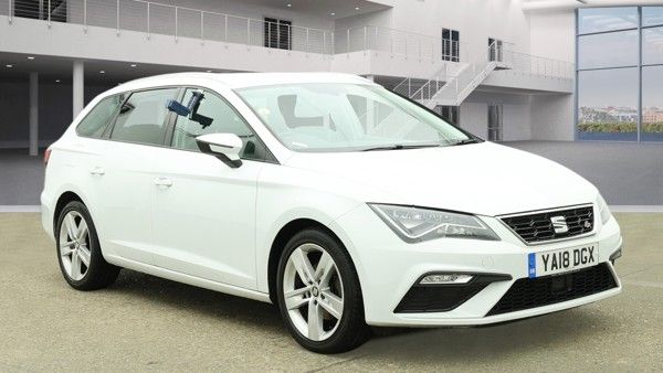 Used 2018 WHITE SEAT LEON Estate 1.4 EcoTSI FR Technology ST 5dr Petrol DSG Euro 6 (s/s) (150 ps) PETROL (reg. 2018-06-27) (Automatic) for sale in Stockport