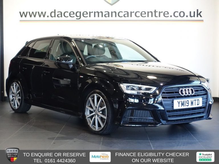Used 2019 BLACK AUDI A3 Hatchback 1.0 TFSI 30 Black Edition Sportback 5dr Petrol S Tronic Euro 6 (s/s) (116 ps) PETROL (reg. 2019-05-31) (Automatic) for sale in Stockport