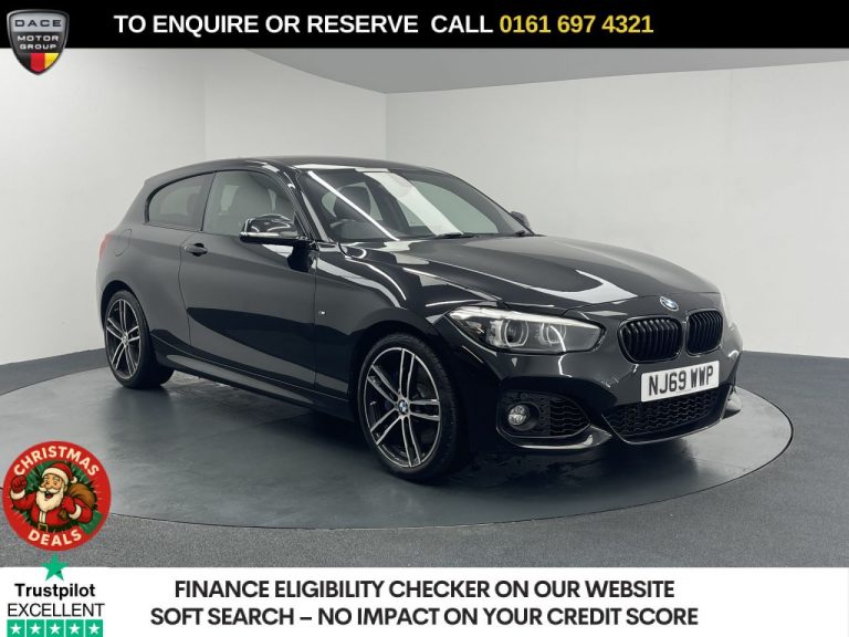 Used 2019 BLACK BMW 1 SERIES Hatchback 2.0 120i GPF M Sport Shadow Edition Hatchback 3dr Petrol Auto Euro 6 (s/s) (184 ps) PETROL (reg. 2019-09-27) (Automatic) for sale in Stockport
