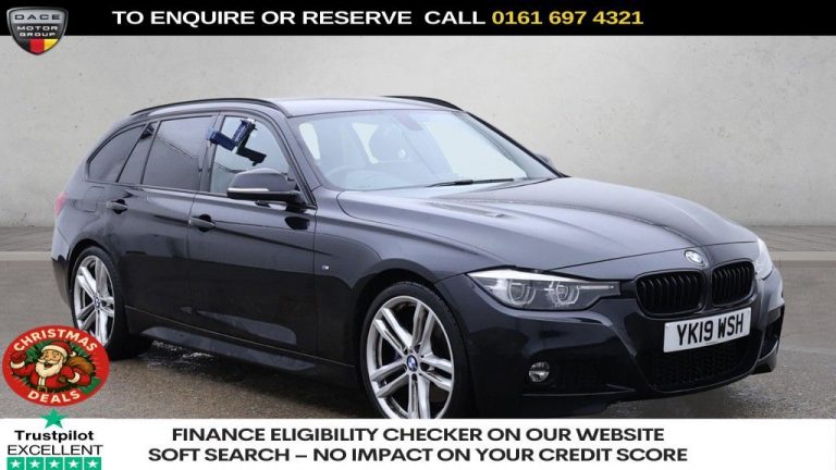 Used 2019 BLACK BMW 3 SERIES Estate 2.0 320i M Sport Shadow Edition Touring 5dr Petrol Auto Euro 6 (s/s) (184 ps) PETROL (reg. 2019-06-19) (Automatic) for sale in Stockport