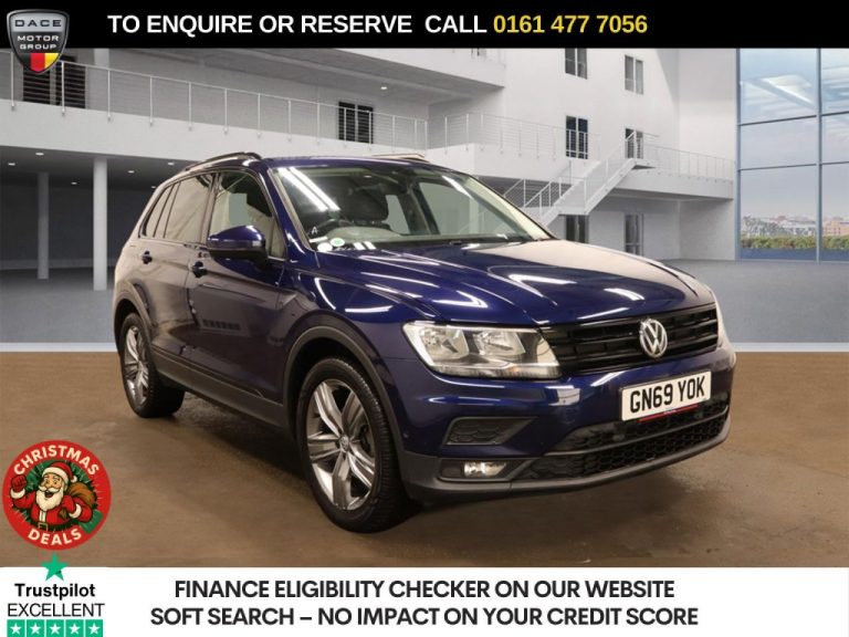Used 2019 BLUE VOLKSWAGEN TIGUAN SUV 1.5 TSI EVO Match SUV 5dr Petrol DSG Euro 6 (s/s) (150 ps) PETROL (reg. 2019-09-19) (Automatic) for sale in Stockport