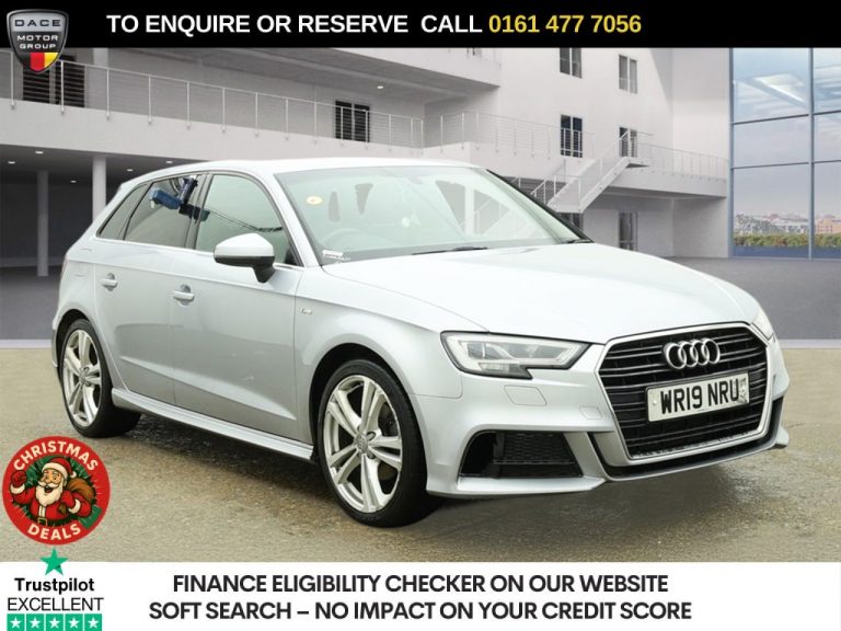 Used 2019 SILVER AUDI A3 Hatchback 1.5 TFSI CoD 35 S line Sportback 5dr Petrol S Tronic Euro 6 (s/s) (150 ps) PETROL (reg. 2019-04-30) (Automatic) for sale in Stockport