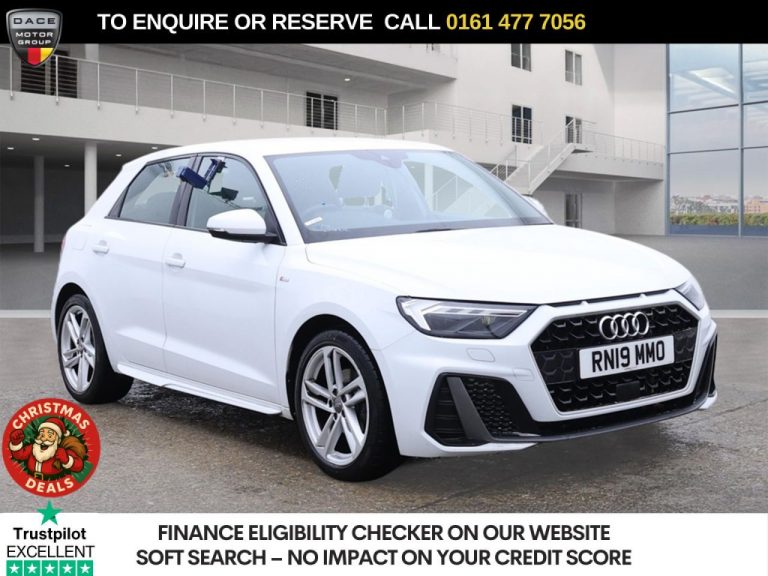 Used 2019 WHITE AUDI A1 Hatchback 1.5 TFSI 35 S line Sportback 5dr Petrol S Tronic Euro 6 (s/s) (150 ps) PETROL (reg. 2019-06-30) (Automatic) for sale in Stockport