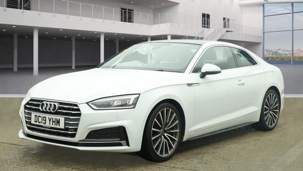 Used 2019 WHITE AUDI A5 Coupe 2.0 TDI 40 S line Coupe 2dr Diesel S Tronic Euro 6 (s/s) (190 ps) DIESEL (reg. 2019-07-31) (Automatic) for sale in Stockport