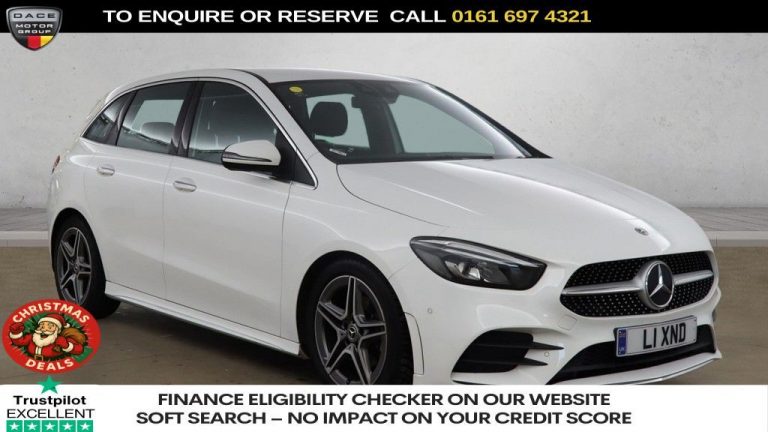 Used 2019 WHITE MERCEDES-BENZ B-CLASS MPV 2.0 B200d AMG Line (Premium) MPV 5dr Diesel 8G-DCT Euro 6 (s/s) (150 ps) DIESEL (reg. 2019-03-29) (Automatic) for sale in Stockport