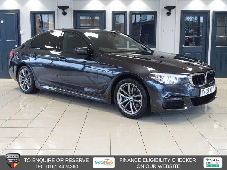 Used 2020 GREY BMW 5 SERIES Saloon 2.0 520i GPF M Sport Saloon 4dr Petrol Auto Euro 6 (s/s) (184 ps) PETROL (reg. 2020-01-27) (Automatic) for sale in Stockport