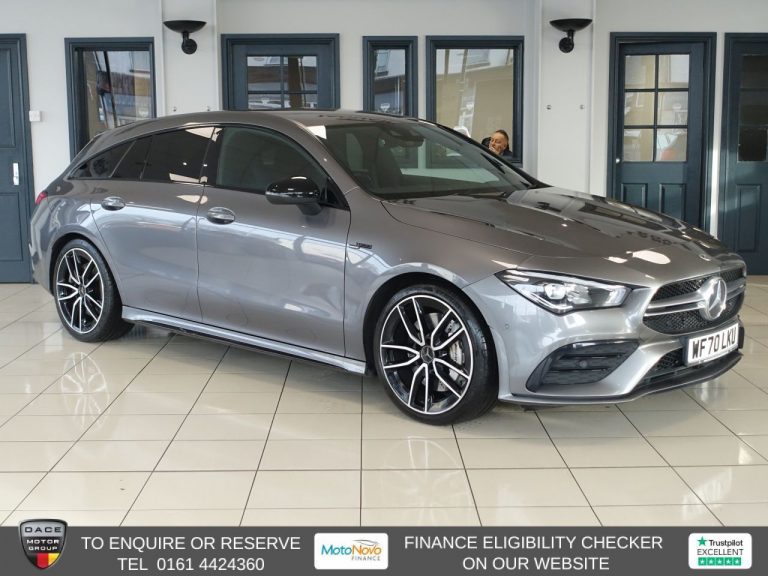 Used 2020 GREY MERCEDES-BENZ CLA Estate 2.0 CLA35 AMG (Premium) Shooting Brake 5dr Petrol 7G-DCT 4MATIC Euro 6 (s/s) (306 ps) PETROL (reg. 2020-10-12) (Automatic) for sale in Stockport
