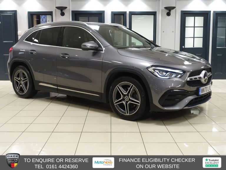 Used 2020 GREY MERCEDES-BENZ GLA SUV 1.3 GLA200 AMG Line (Executive) SUV 5dr Petrol 7G-DCT Euro 6 (s/s) (163 ps) PETROL (reg. 2020-10-06) (Automatic) for sale in Stockport