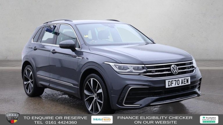 Used 2020 GREY VOLKSWAGEN TIGUAN SUV 1.5 TSI R-Line SUV 5dr Petrol DSG Euro 6 (s/s) (150 ps) PETROL (reg. 2020-12-30) (Automatic) for sale in Stockport