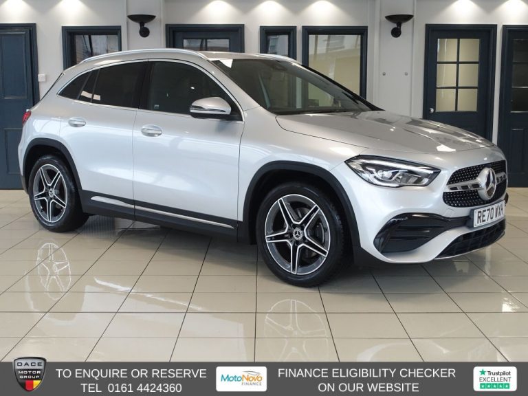 Used 2020 SILVER MERCEDES-BENZ GLA SUV 1.3 GLA200 AMG Line SUV 5dr Petrol 7G-DCT Euro 6 (s/s) (163 ps) PETROL (reg. 2020-11-17) (Automatic) for sale in Stockport