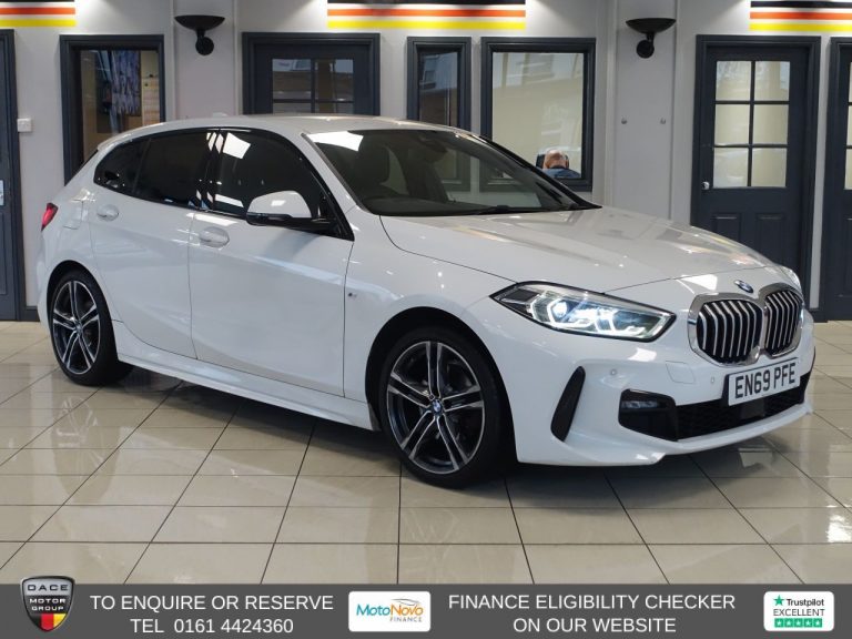 Used 2020 WHITE BMW 1 SERIES Hatchback 1.5 116d M Sport Hatchback 5dr Diesel DCT Euro 6 (s/s) (116 ps) DIESEL (reg. 2020-02-24) (Automatic) for sale in Stockport
