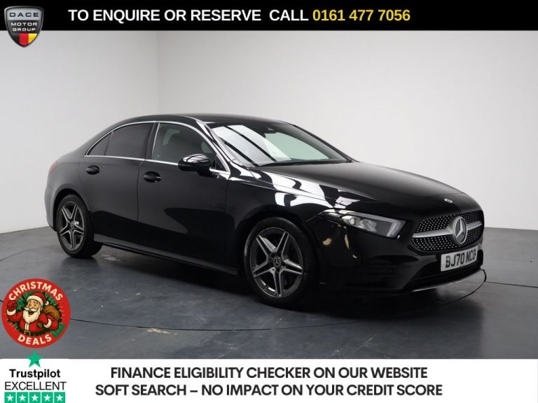 Used 2021 BLACK MERCEDES-BENZ A-CLASS Saloon 2.0 A220d AMG Line Saloon 4dr Diesel 8G-DCT Euro 6 (s/s) (190 ps) DIESEL (reg. 2021-02-24) (Automatic) for sale in Stockport
