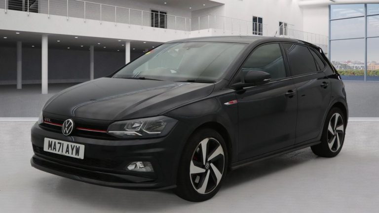 Used 2021 BLACK VOLKSWAGEN POLO Hatchback 2.0 TSI GTI Hatchback 5dr Petrol DSG Euro 6 (s/s) (207 ps) PETROL (reg. 2021-10-25) (Automatic) for sale in Stockport