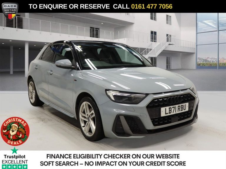 Used 2021 GREY AUDI A1 Hatchback 1.0 TFSI 30 S line Sportback 5dr Petrol S Tronic Euro 6 (s/s) (110 ps) PETROL (reg. 2021-12-22) (Automatic) for sale in Stockport
