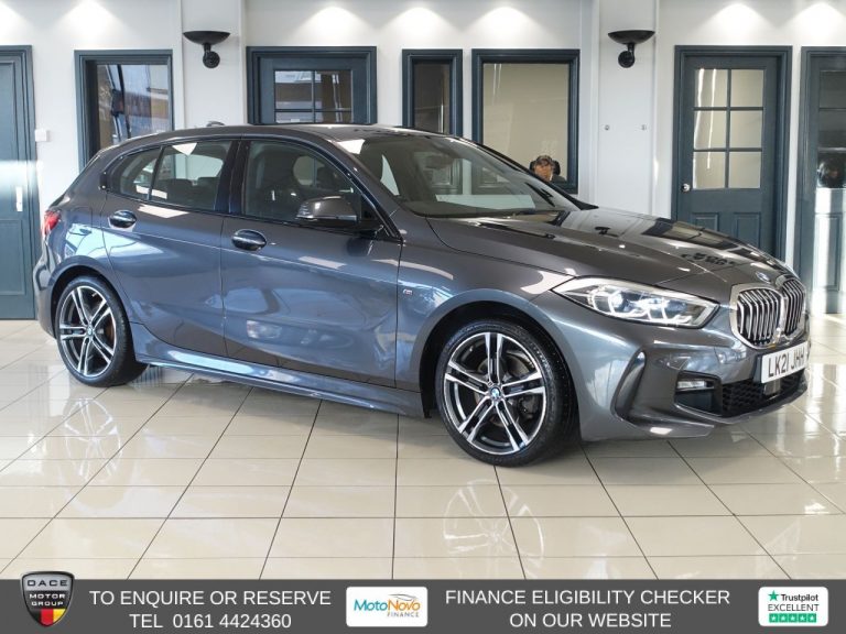 Used 2021 GREY BMW 1 SERIES Hatchback 1.5 118i M Sport (LCP) Hatchback 5dr Petrol DCT Euro 6 (s/s) (136 ps) PETROL (reg. 2021-03-12) (Automatic) for sale in Stockport