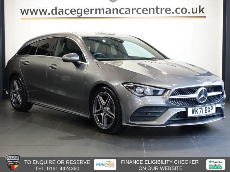 Used 2021 GREY MERCEDES-BENZ CLA Estate 2.0 CLA220d AMG Line (Premium 2) Shooting Brake 5dr Diesel 8G-DCT Euro 6 (s/s) (190 ps) DIESEL (reg. 2021-09-30) (Automatic) for sale in Stockport