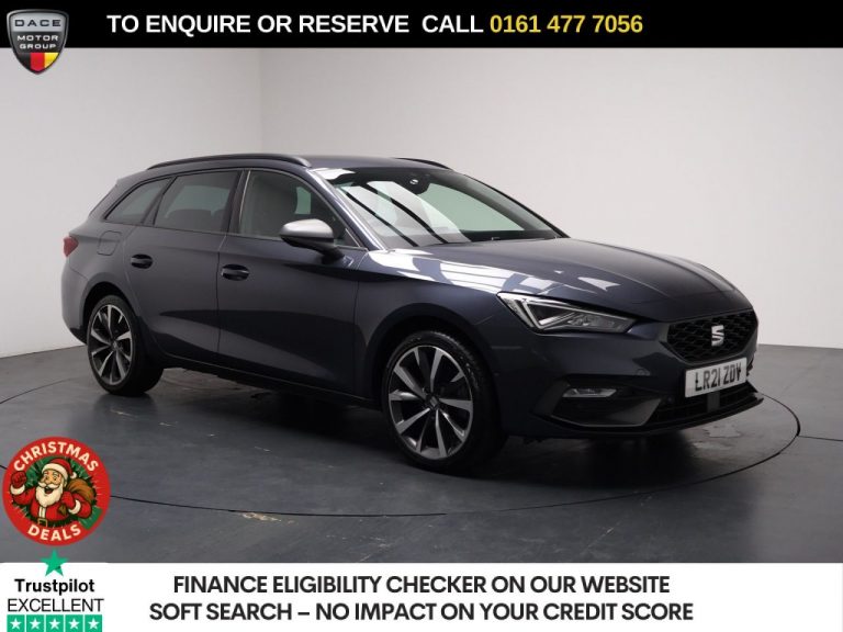 Used 2021 GREY SEAT LEON Estate 1.4 eHybrid 12.8kWh FR Sport Estate 5dr Petrol Plug-in Hybrid DSG Euro 6 (s/s) (204 ps) PETROL PLUG-IN HYBRID (reg. 2021-04-09) (Automatic) for sale in Stockport